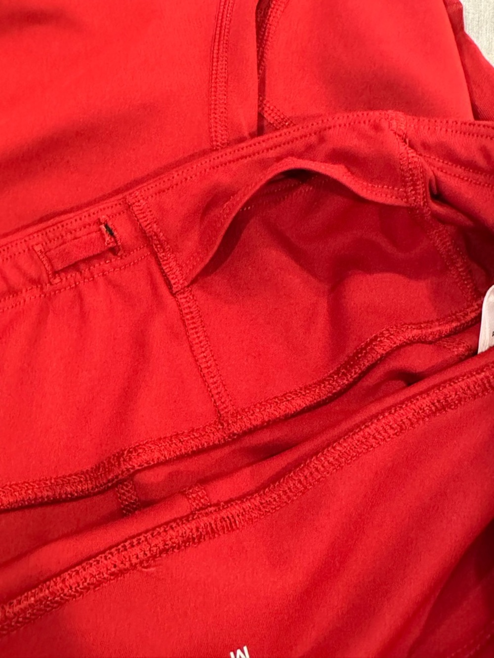 Athleta Aura Sonar Capri Leggings Red Mesh High Rise M - Picture 8 of 10